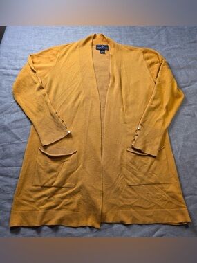 Seven Manor Camel Knit Cardigan Sweater Size L